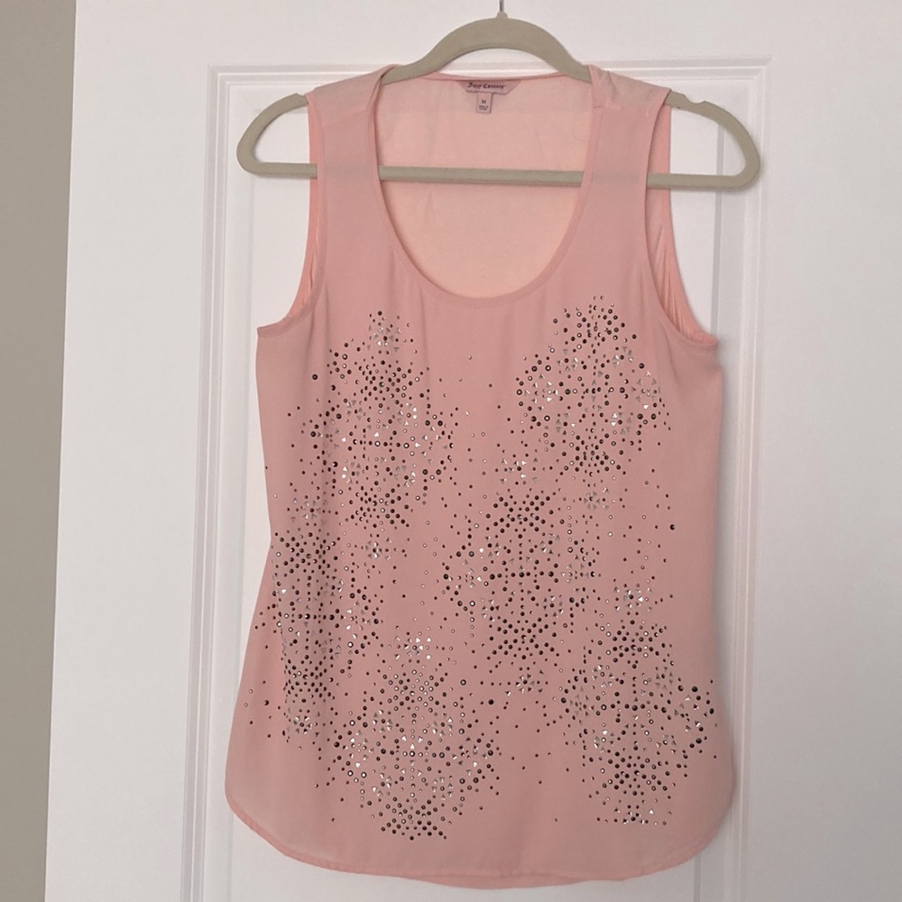 ⭐️ 2 for $15 or $10 each ⭐️ Juicy Couture - Sleeveless Embellished Top - US-M